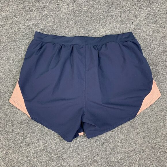 Under Armour Short Womens Small Storm Blue HeatGear Loose Athletic Running Lined - Picture 8 of 12